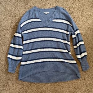 Blue striped American eagle tunic sweater
